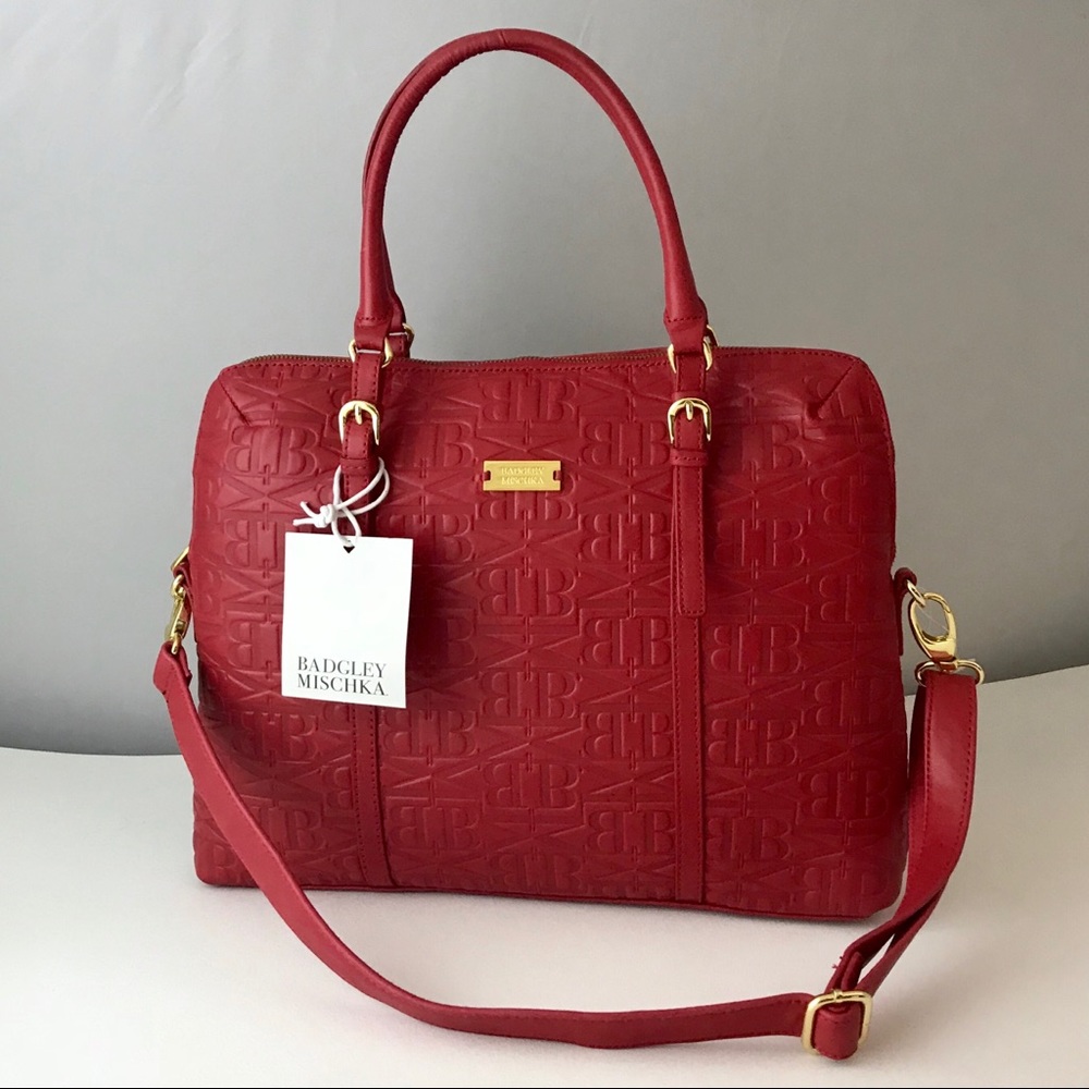 Gorgeous 13” MacBook 100% Red Leather Laptop Bag - Picture 1 of 8